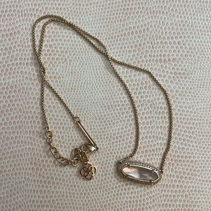 Kendra Scott Elisa Gold Pink Pendant Necklace